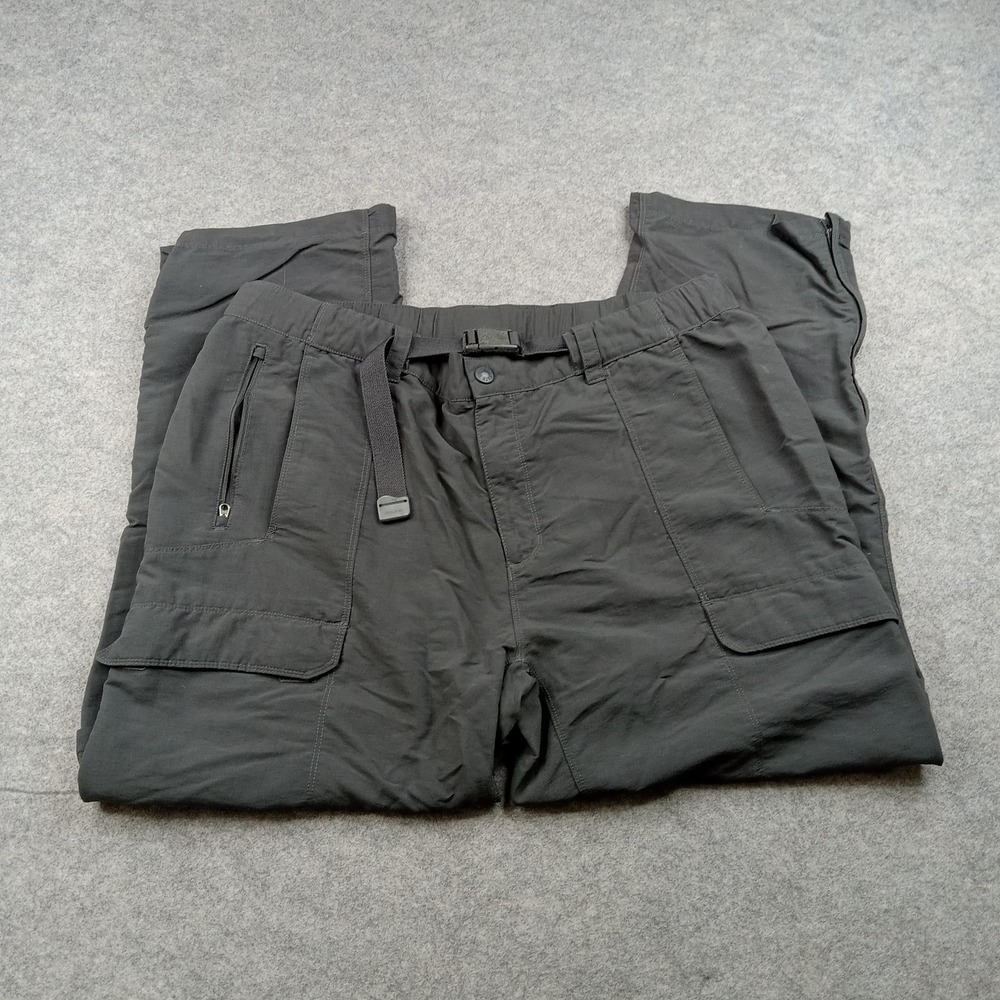 The North Face Pants Mens XL Gray Nylon Convertible Hiking Cargo Zip Off Pockets